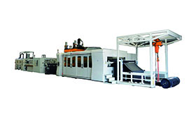 乌兹别克斯坦客户选定展仕 PVC 淋水片吸塑机